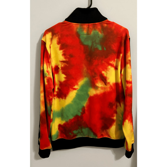 Guess x J Balvin Mens Vibras Tie-Dye Track Full Zip Jacket Bad Bunny Sz Medium - Picture 6 of 9